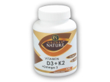 Vitamin D3 + K2 + Omega 3 100 kapslí