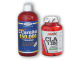 L-Carnitin 150000+Chrom.1l+CLA Green Tea 120c